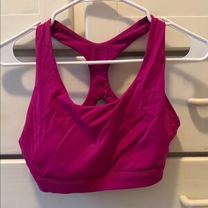 Athleta Racerback Sports Bra - Magenta Pink